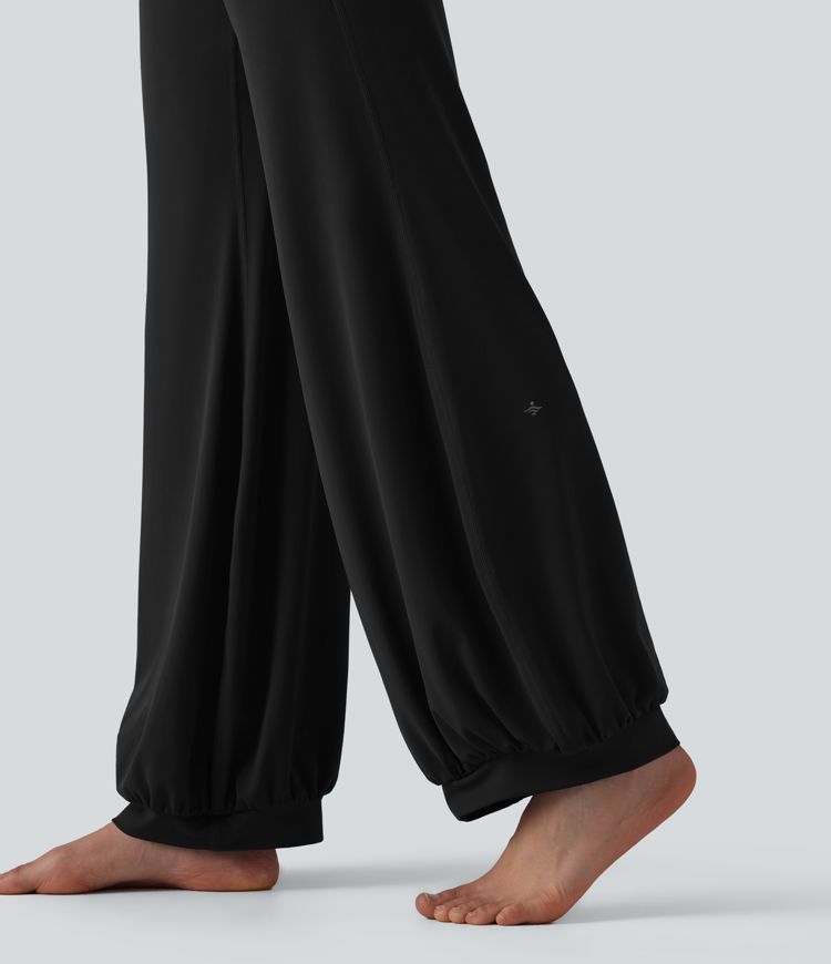 SoftlyZero™ High Waisted Drawstring Dance Balloon Pants with Pockets-UPF50+