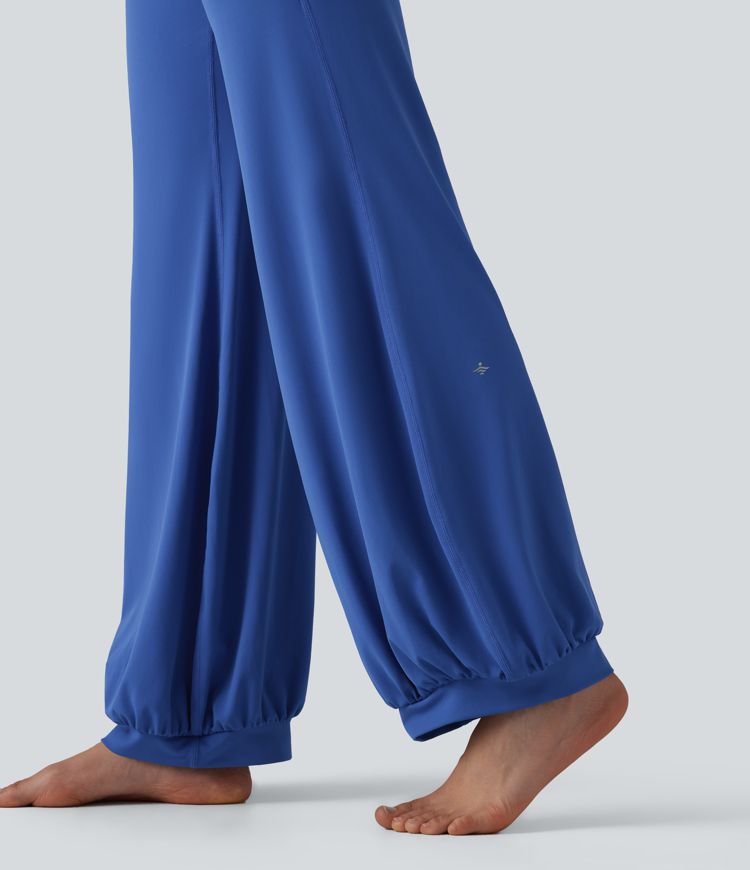 Pantalon de danse SoftlyZero™ taille haute à cordon de serrage et poches - Protection solaire UPF50+