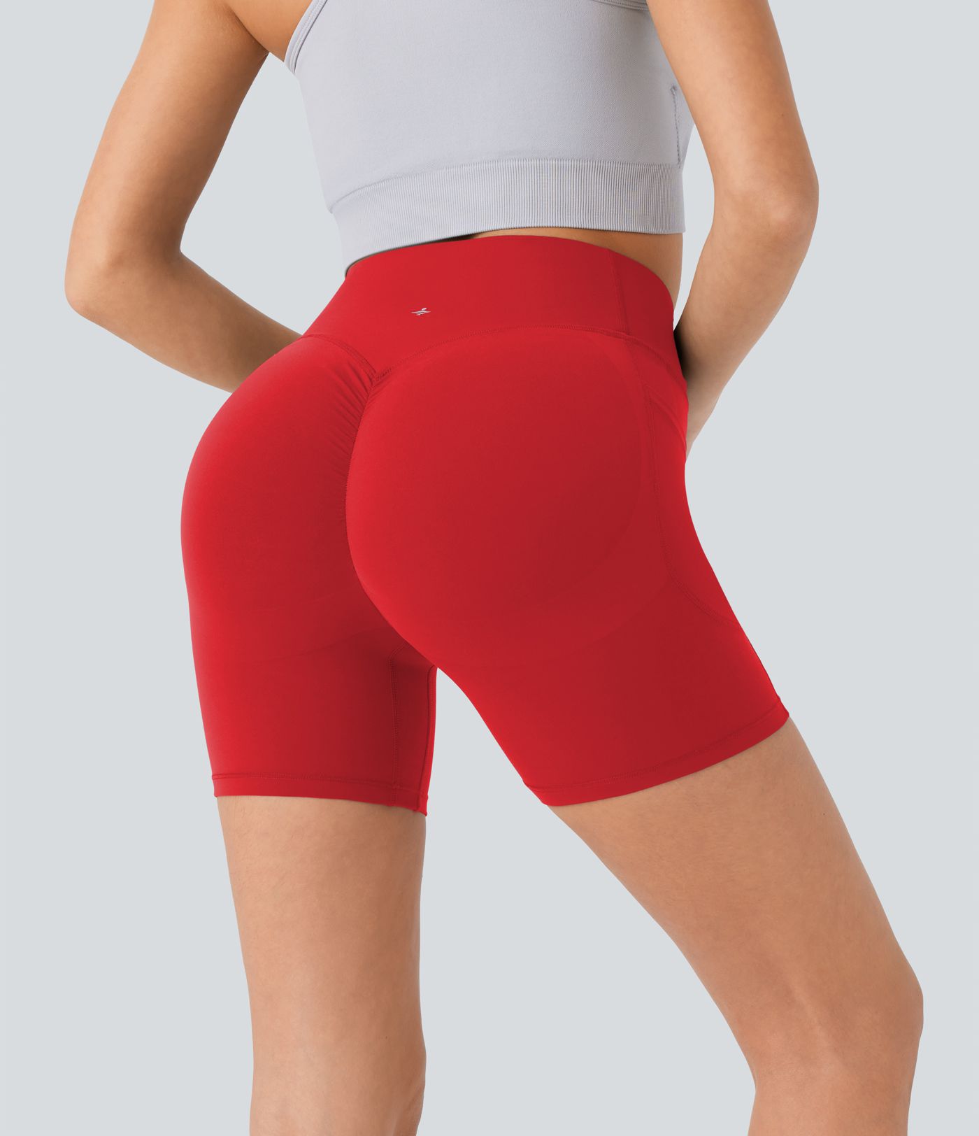 Halara UltraSculpt™ High Waisted Scrunch Butt Lifting Tummy Control Pocket Shaping Workout Biker Shorts 5''