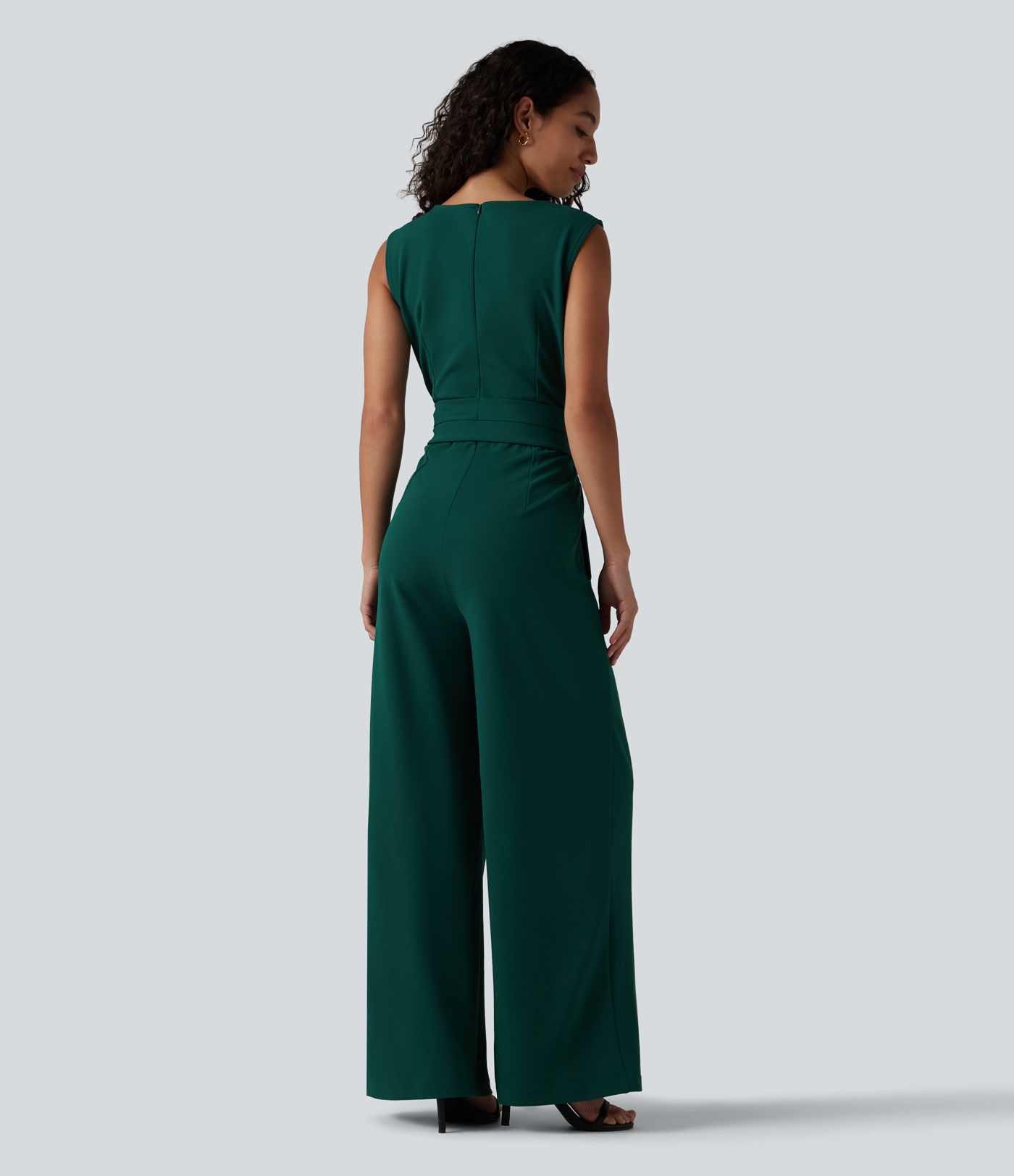 Combinaison de travail sans manches à encolure bateau, résistante aux plis, à nouer sur les côtés, avec poches — Easy Peezy