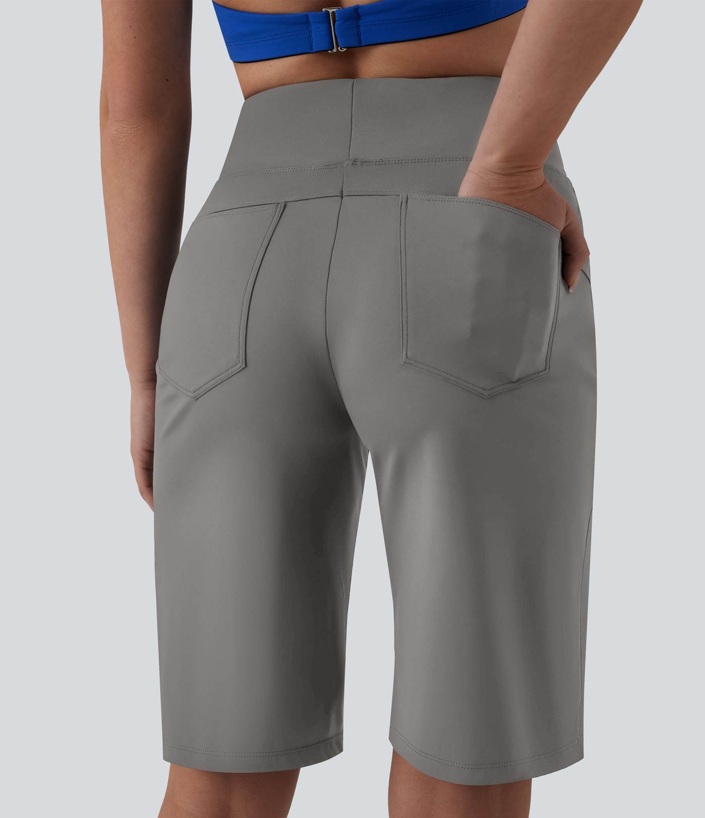SoftlyZero™ Airy High Waisted Tummy Control InstantCool Yoga Baggy Shorts with Pockets