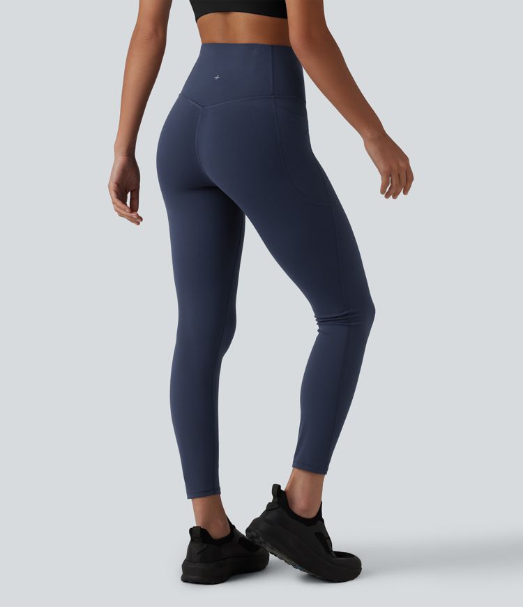 Legging de yoga 7/8 Halara UltraSculpt™ taille haute, gainant et anti-roulis, avec poches