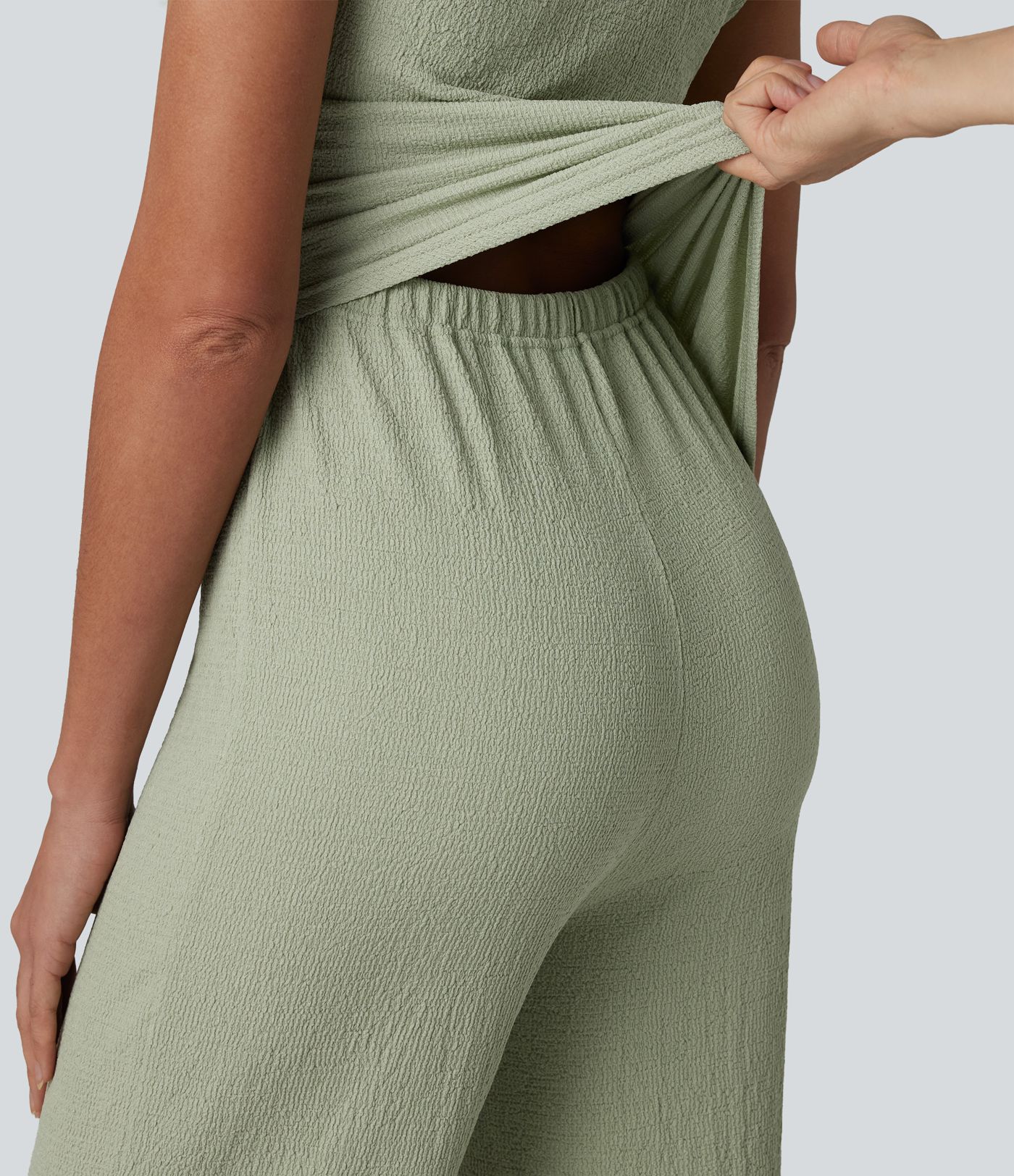 Off Shoulder Built-in Bra Casual Jumpsuit-Easy Peezy Edition