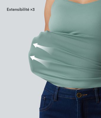 Débardeur casual avec soutien-gorge intégré bonnets B-E Débardeur casual avec soutien-gorge intégré bonnets B-E
