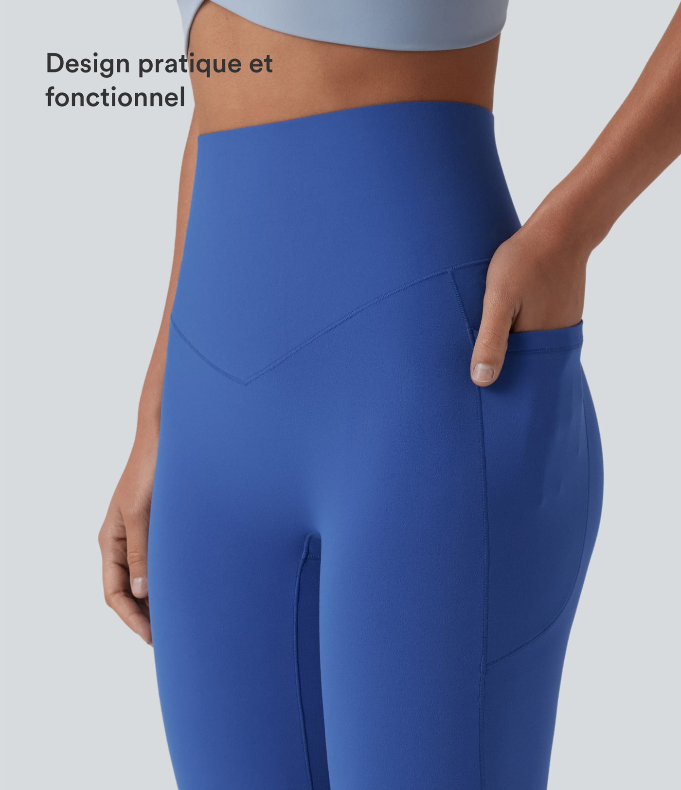Jogging ballon danse SoftlyZero™ taille haute gainant avec poches