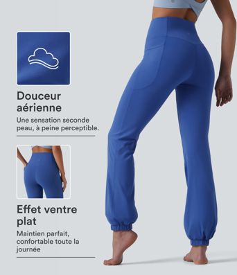 Jogging ballon danse SoftlyZero™ taille haute gainant avec poches