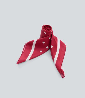 Foulard carré à pois