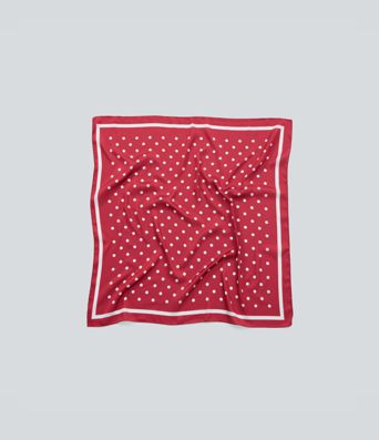Foulard carré à pois