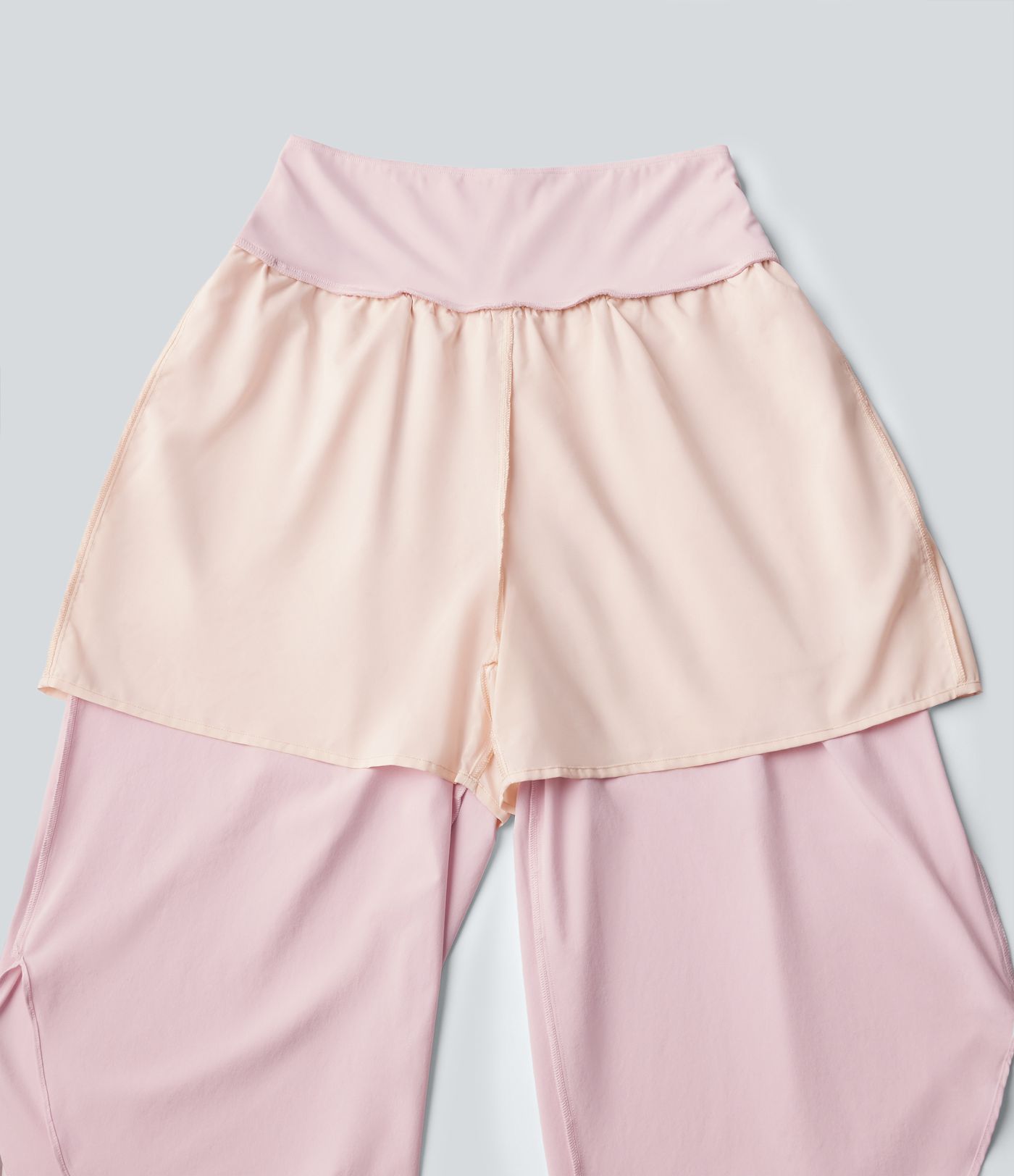 Breezeful™ High Waisted Tummy Control Curved Hem Quick Dry Capri Pants with Pockets