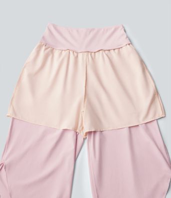 Breezeful™ High Waisted Tummy Control Curved Hem Quick Dry Capri Pants with Pockets