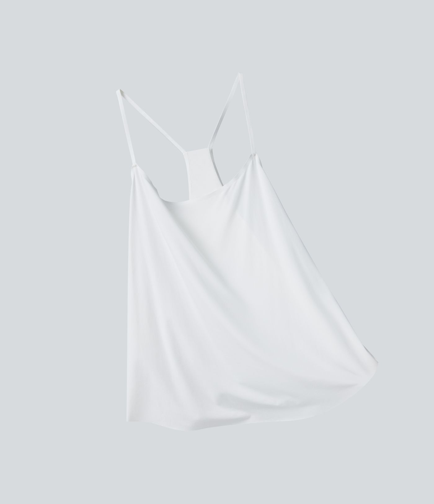 U Neck Racerback Curved Hem Cool Touch Yoga Tank Top