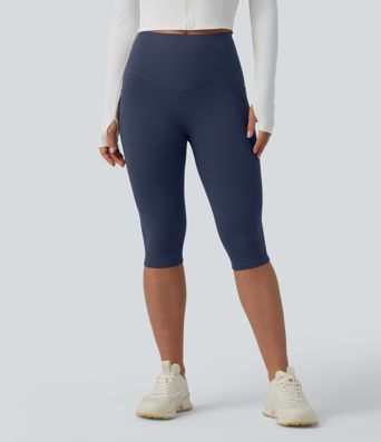 Halara UltraSculpt™ High Waisted Butt Lifting Tummy Control Pedal Pushers Shaping Training Leggings with Pockets