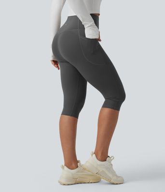 Halara UltraSculpt™ High Waisted Butt Lifting Tummy Control Pedal Pushers Shaping Training Leggings with Pockets