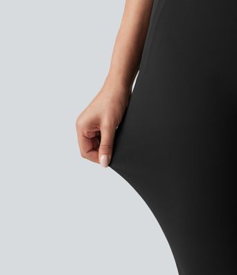 High Waisted Herringbone Golf Skinny Trousers with Pockets