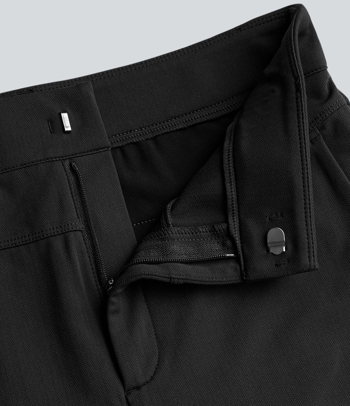 High Waisted Herringbone Golf Skinny Trousers with Pockets
