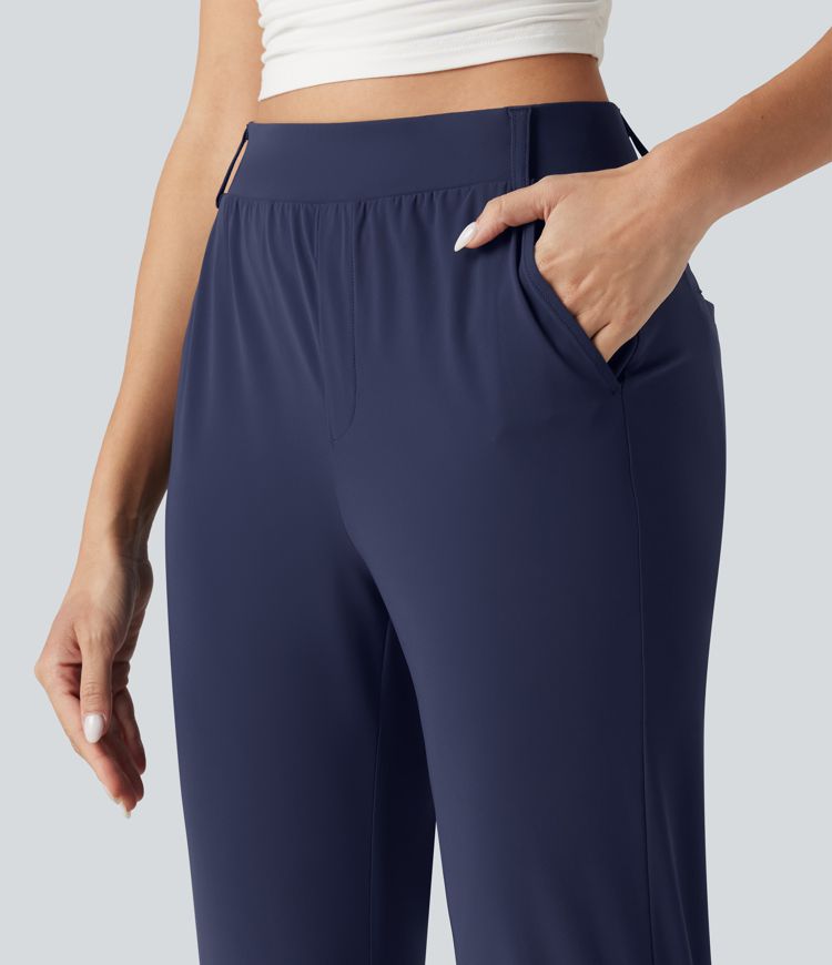 Jogging court taille haute à séchage rapide pour le golf avec poches