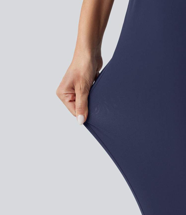 Jogging court taille haute à séchage rapide pour le golf avec poches