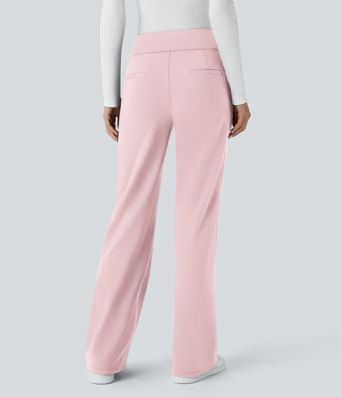 Halara Flex™ DayStretch Mid Rise Side Zipper Pocket Work Flare Pants