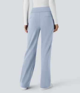 Halara Flex™ DayStretch Mid Rise Side Zipper Pocket Work Flare Pants