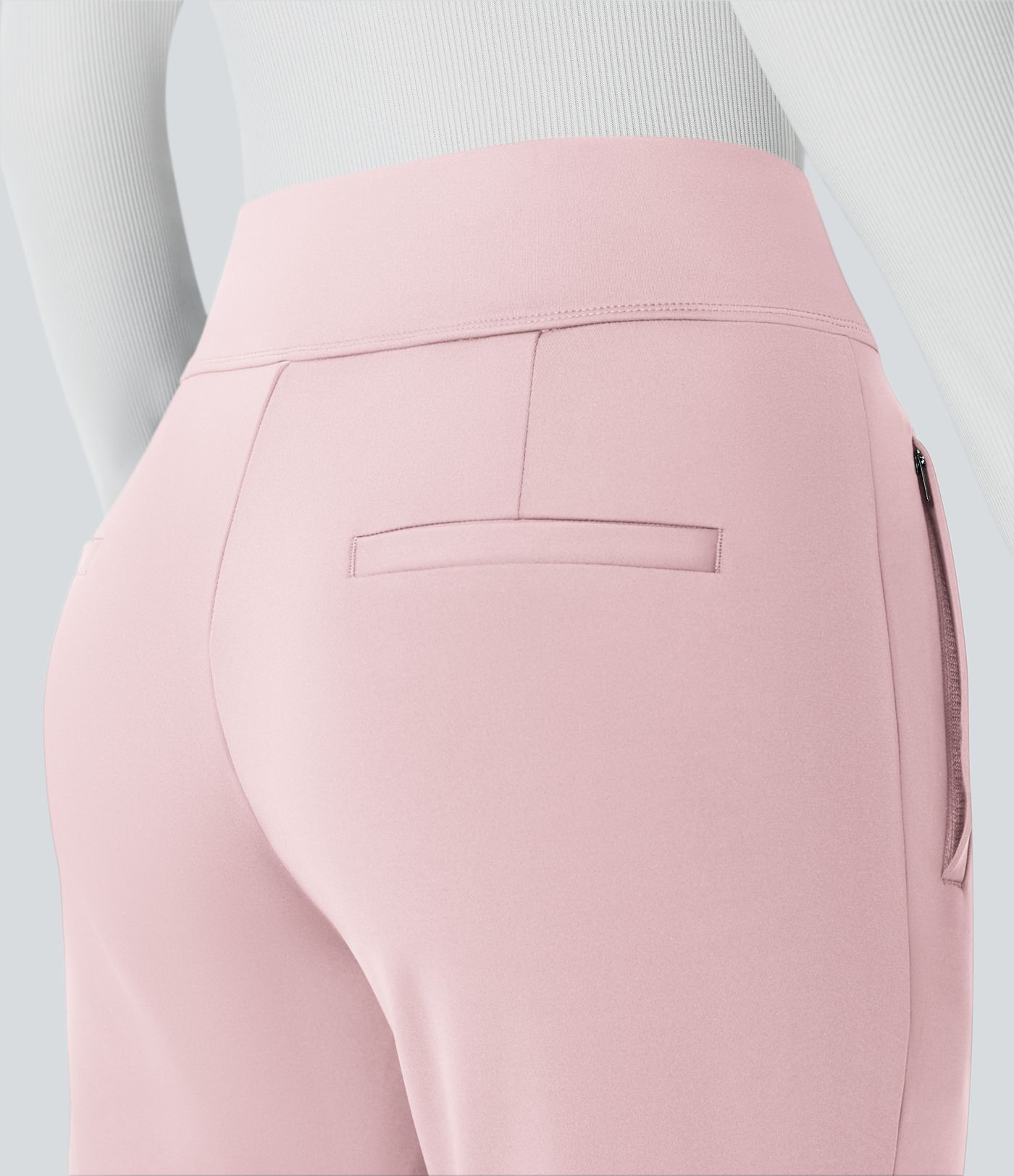 Halara Flex™ DayStretch Mid Rise Side Zipper Pocket Work Flare Pants