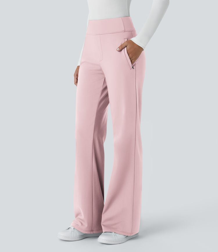 Halara Flex™ DayStretch Mid Rise Side Zipper Pocket Work Flare Pants