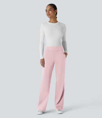 Halara Flex™ DayStretch Mid Rise Side Zipper Pocket Work Flare Pants