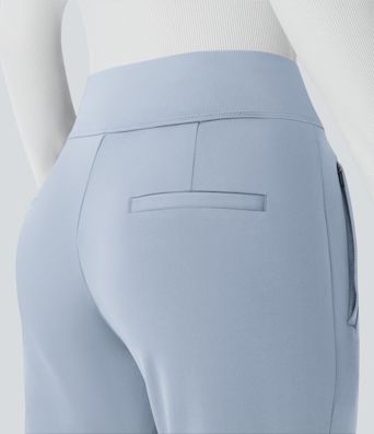 Halara Flex™ DayStretch Mid Rise Side Zipper Pocket Work Flare Pants