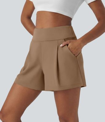 Short de travail large taille haute DayStretch avec poches