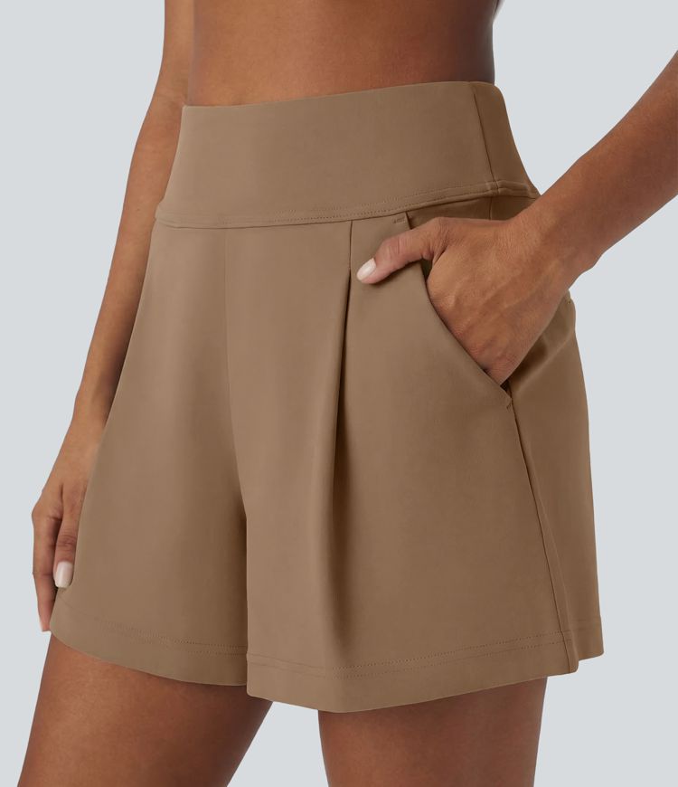 Short de travail large taille haute DayStretch avec poches