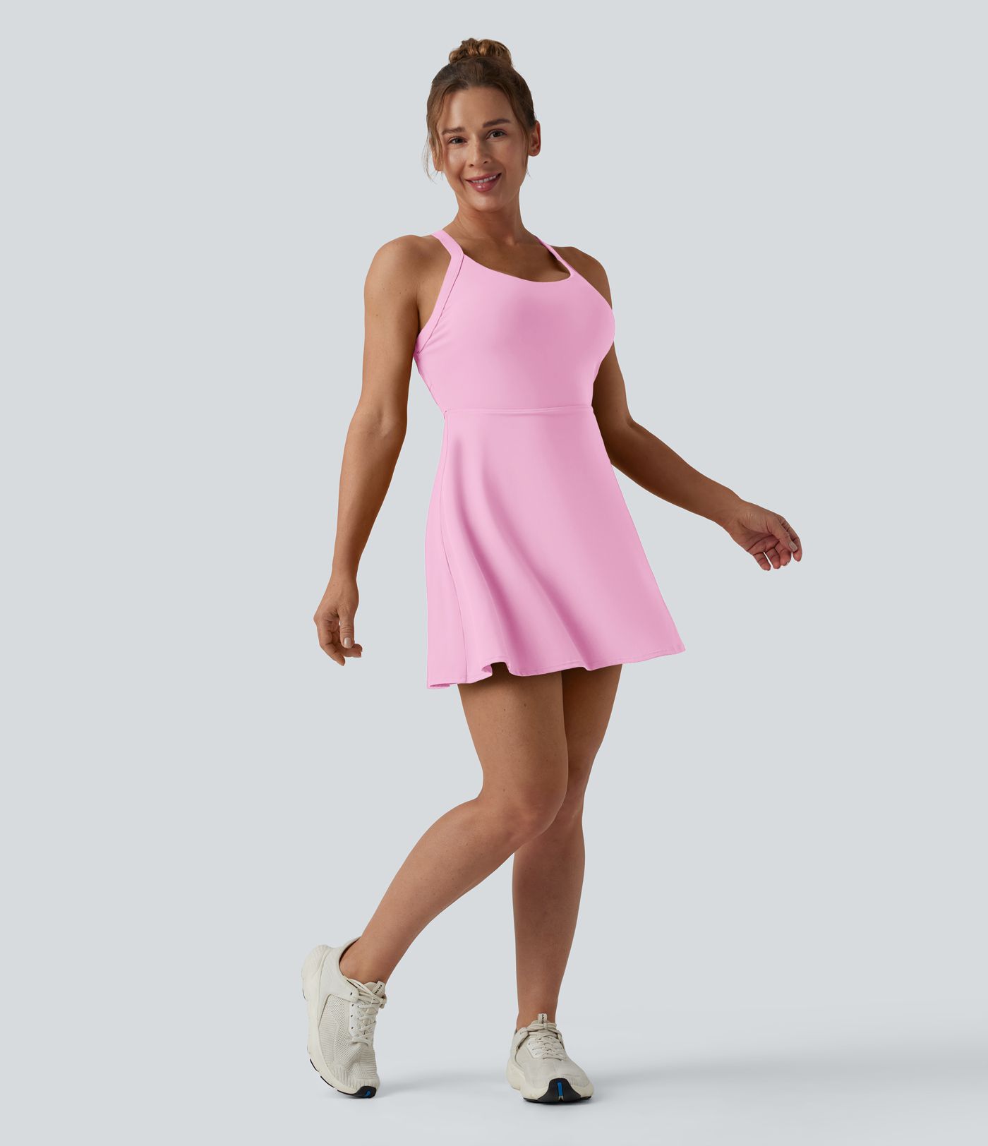 SoftlyZero™ Airy Backless Twisted Cool Touch Dance Active Dress-Easy Peezy Edition DD-F Cups