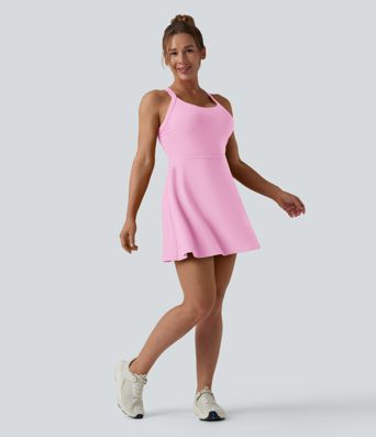SoftlyZero™ Airy Backless Twisted Cool Touch Dance Active Dress-Easy Peezy Edition DD-F Cups