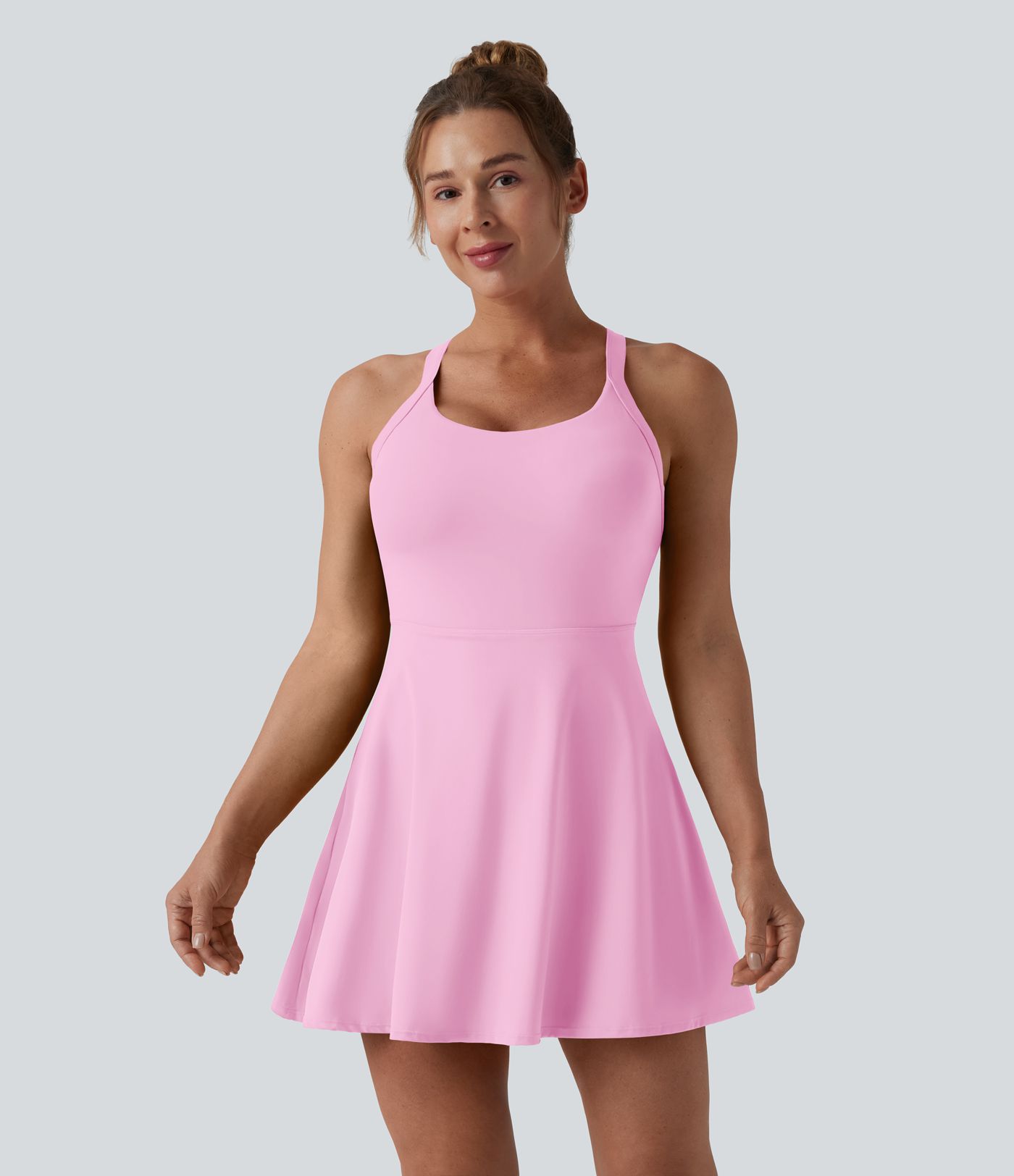SoftlyZero™ Airy Backless Twisted Cool Touch Dance Active Dress-Easy Peezy Edition DD-F Cups