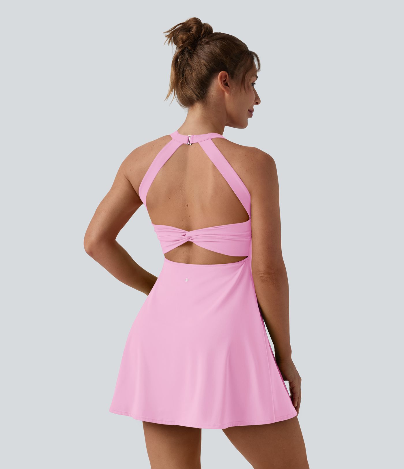SoftlyZero™ Airy Backless Twisted Cool Touch Dance Active Dress-Easy Peezy Edition DD-F Cups