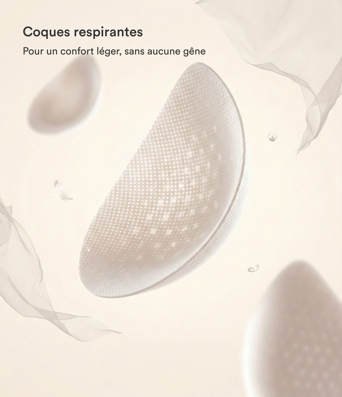 Débardeur décontracté à col rond et soutien-gorge intégré, bonnets BE