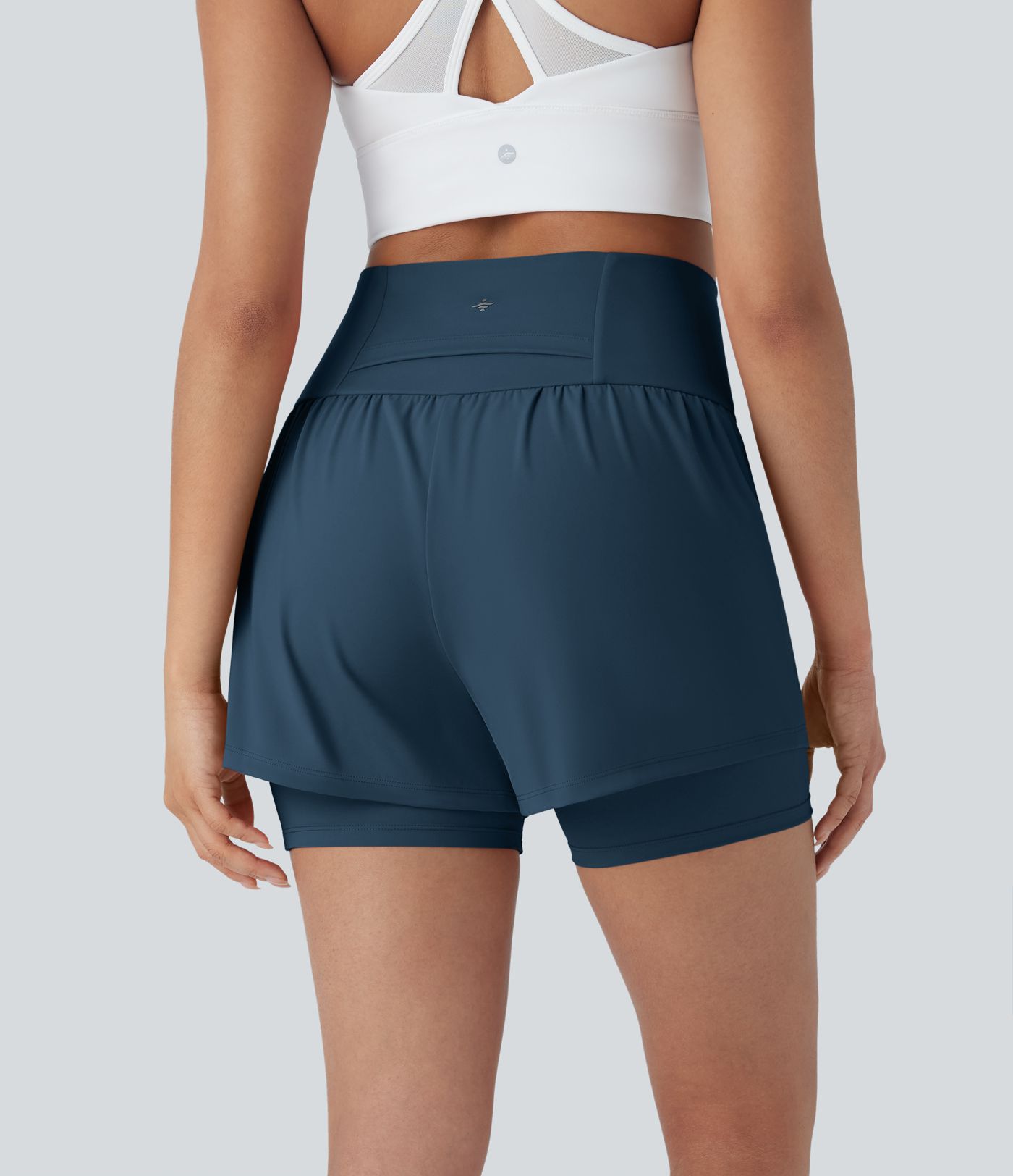 Short de yoga 2-en-1 Softlyzero™ Airy super taille haute toucher frais 12,5 cm avec poches Short de yoga 2-en-1 Softlyzero™ Airy super taille haute toucher frais 12,5 cm avec poches