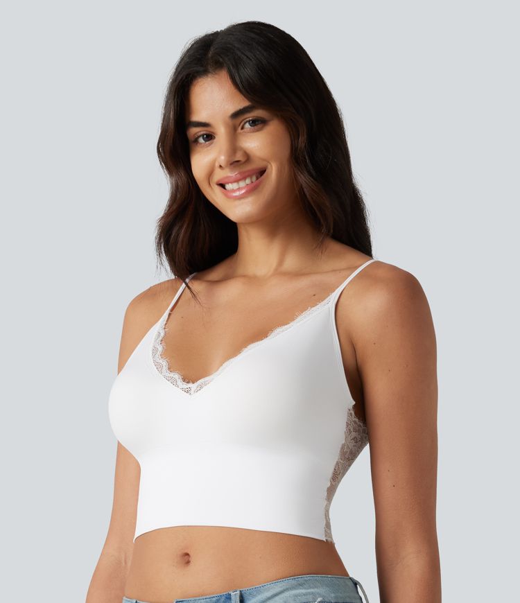 OneForm Seamless Flow Low Support Contrast Lace Casual Sports Bra