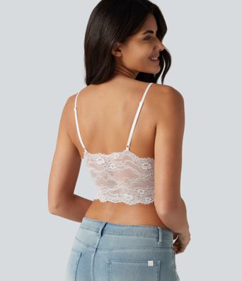 OneForm Seamless Flow Low Support Contrast Lace Casual Sports Bra