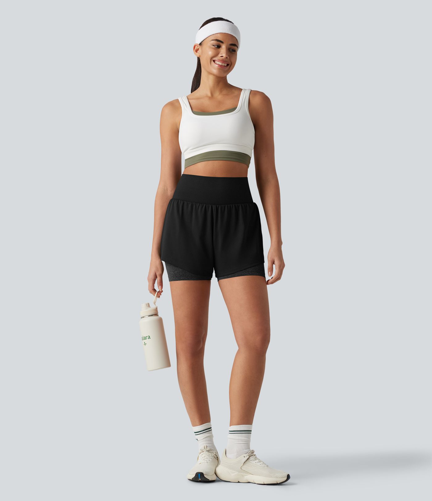 OneForm Seamless Flow High Waisted 2-in-1 Running Shorts 4'' with Pocket OneForm Seamless Flow High Waisted 2-in-1 Running Shorts 4'' with Pocket