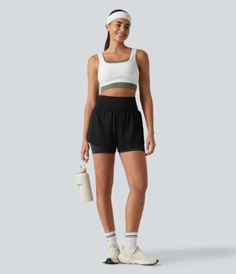 OneForm Seamless Flow High Waisted 2-in-1 Running Shorts 4'' with Pocket OneForm Seamless Flow High Waisted 2-in-1 Running Shorts 4'' with Pocket