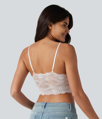 OneForm Seamless Flow Low Support Contrast Lace Casual Sports Bra