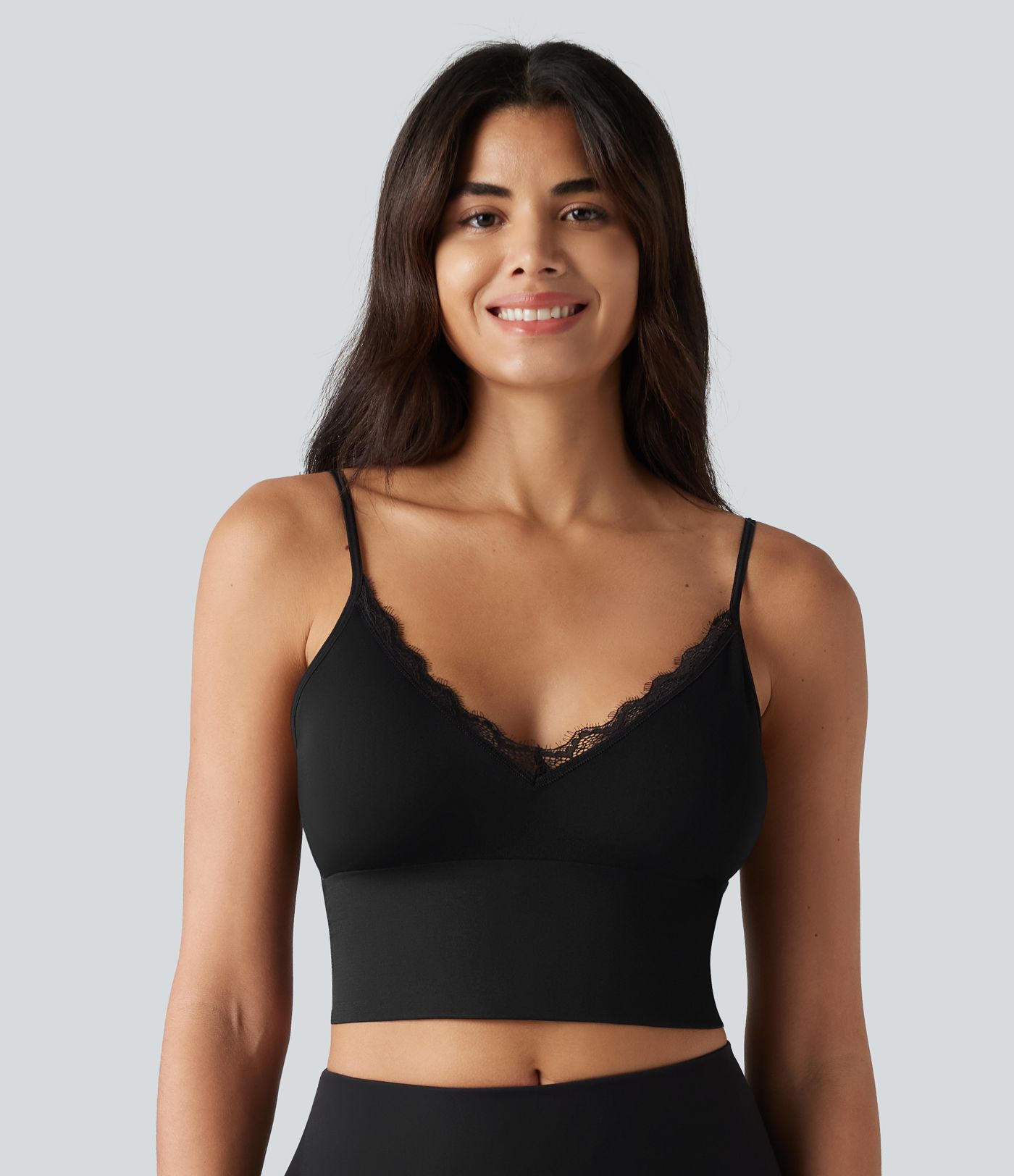 OneForm Seamless Flow Low Support Contrast Lace Casual Sports Bra