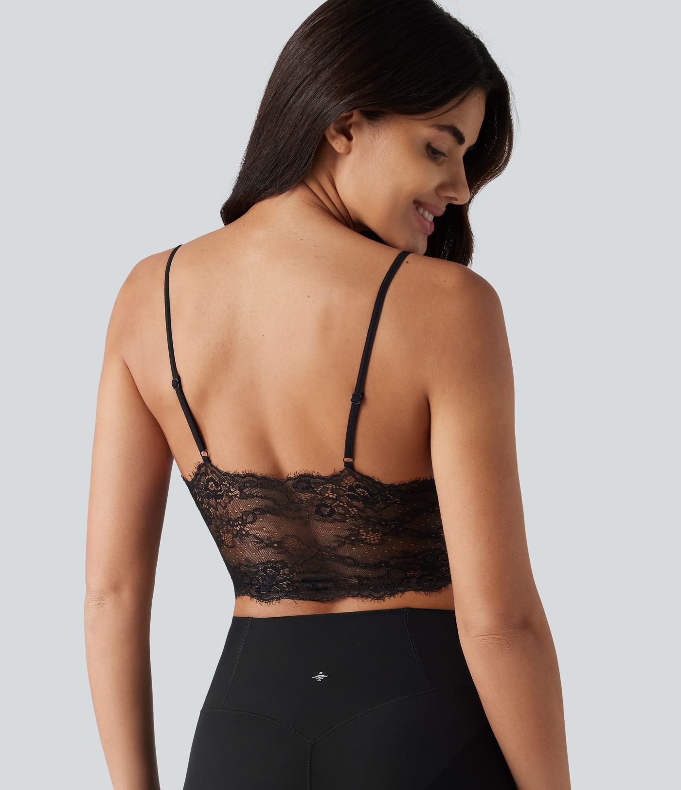 OneForm Seamless Flow Low Support Contrast Lace Casual Sports Bra