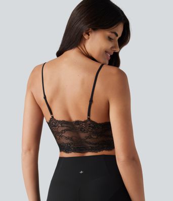 OneForm Seamless Flow Low Support Contrast Lace Casual Sports Bra