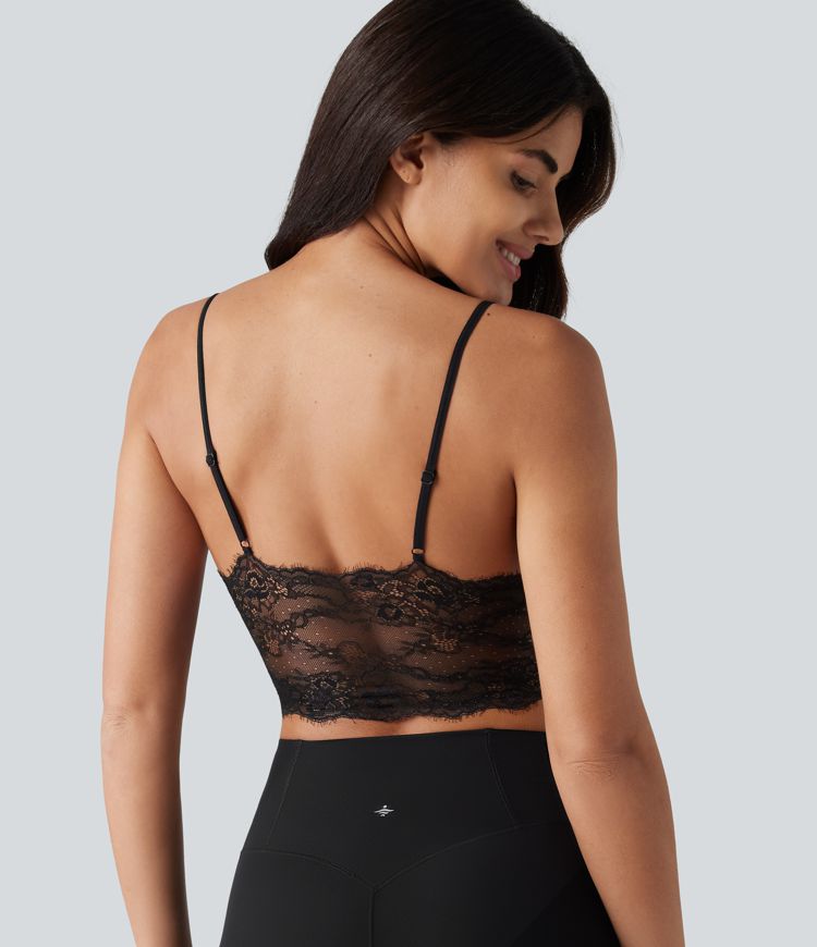 OneForm Seamless Flow Low Support Contrast Lace Casual Sports Bra