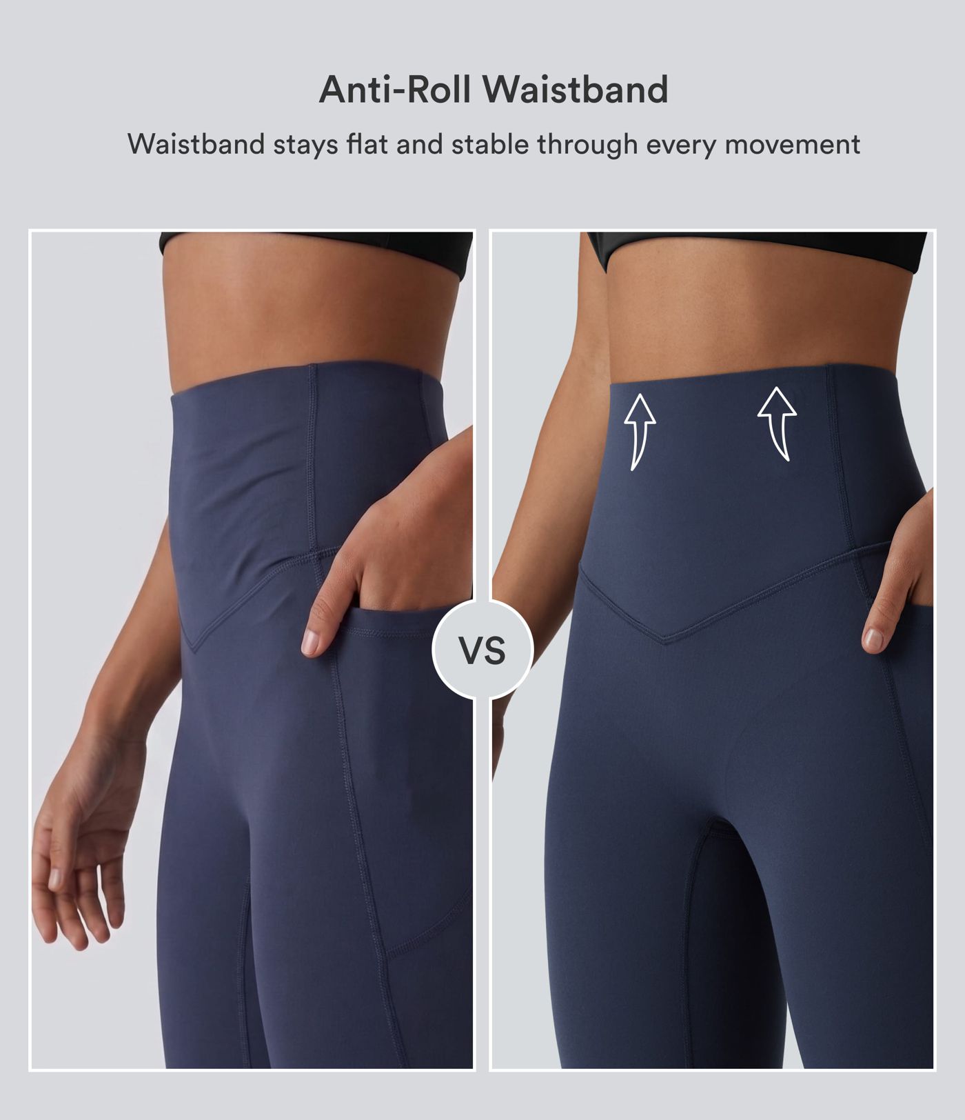 Halara UltraSculpt™ High Waisted Anti-Roll Tummy Control Shaping Yoga 7/8 Leggings with Pockets