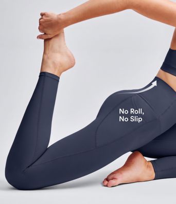 Halara UltraSculpt™ High Waisted Anti-Roll Tummy Control Shaping Yoga 7/8 Leggings with Pockets