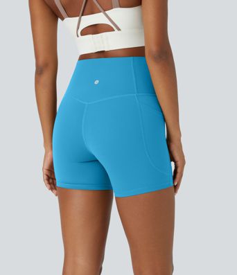 Halara UltraSculpt™ High Waisted Tummy Control Side Pocket Shaping Training Biker Shorts 5''