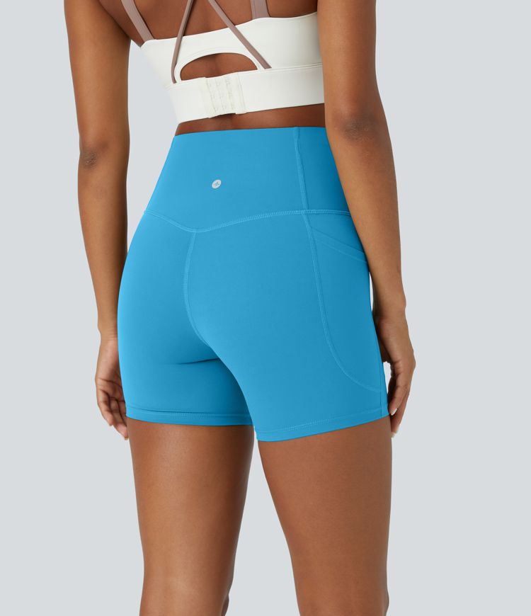 Halara UltraSculpt™ High Waisted Tummy Control Side Pocket Shaping Training Biker Shorts 5''