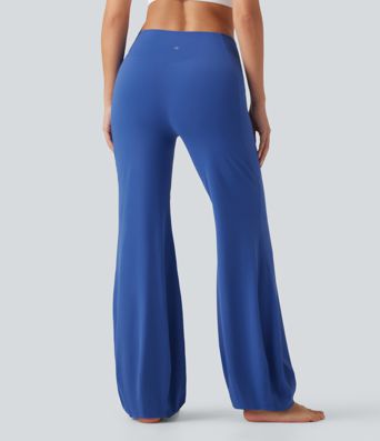 SoftlyZero™ Crossover High Waisted Dance Balloon Joggers with Pockets-UPF50+