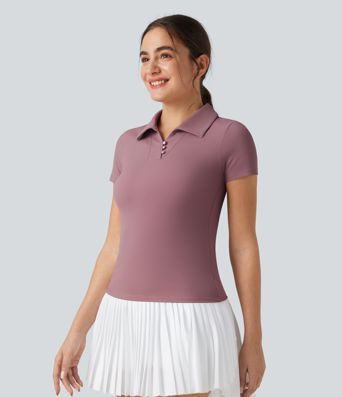 Short Sleeve Cool Touch Quick Dry Golf Sports Top-UPF50+
